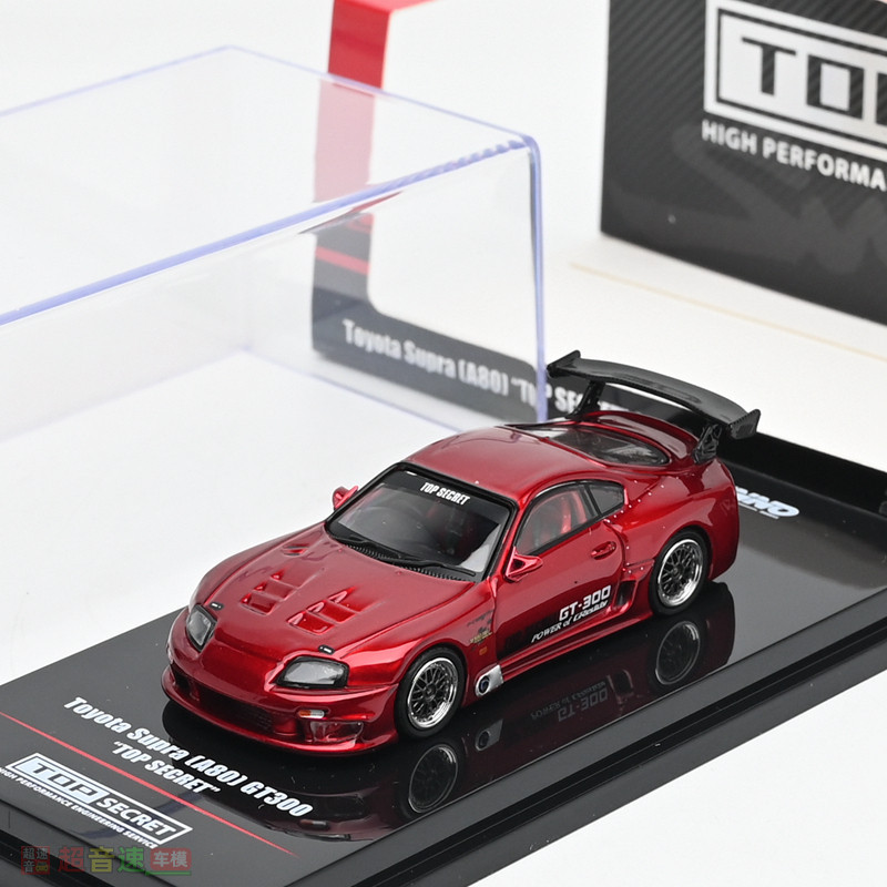 [สต๊อกพร้อม] INNO 1: 64 Toyota SUPRA A80 GT300 TOP SECRET โมเดลรถอัลลอย Speedmaster