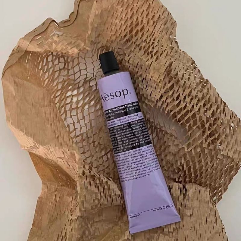พร้อมสต็อก Aesop Aesop รูปแบบใหม่สีม่วง Aesop Russian Aroma Hand Cream 75ml Moisturizing Moisturizin