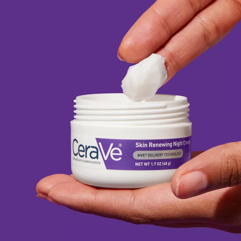 [NEW]Cerave Skin Renewing Night CreamFace Moisturizer 48g Hyaluronic Acid & Niacinamide
