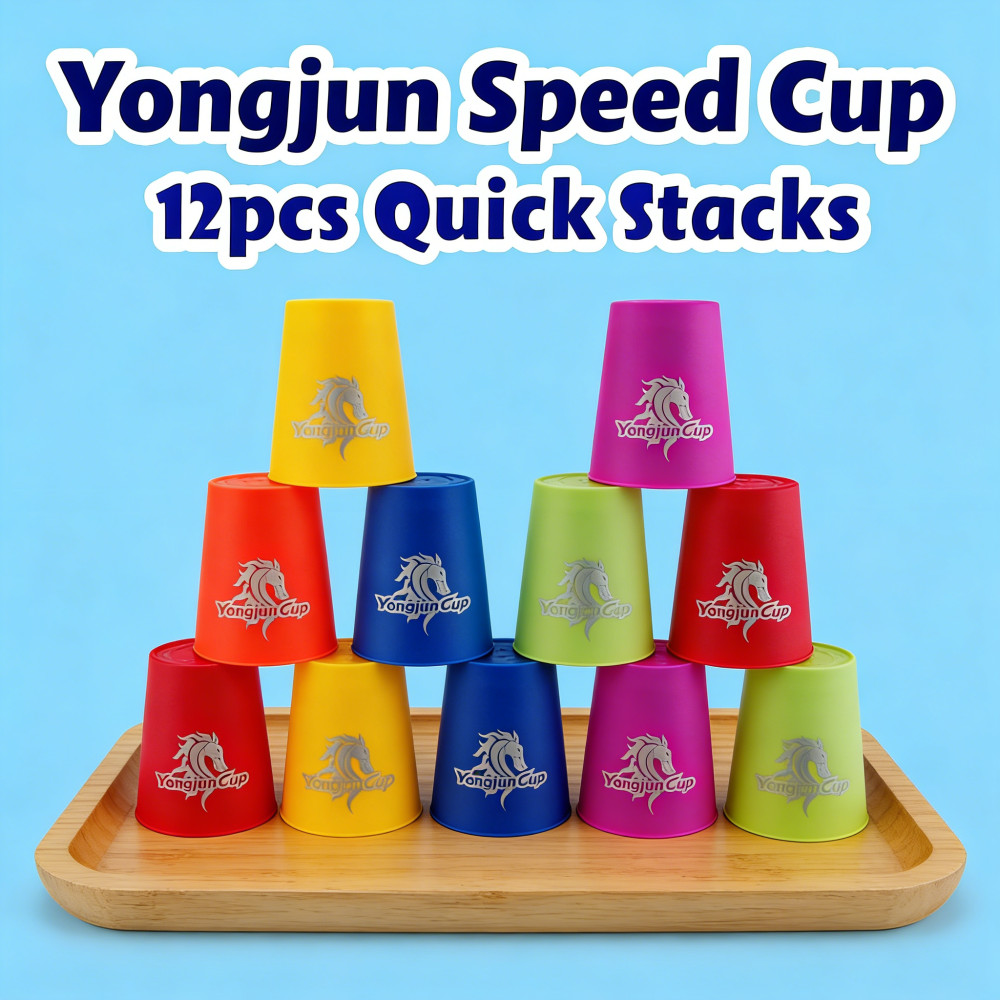 Quick Stacking Cup Cup 12 ชิ้น/เซ็ต Speed Flying Cup YJ Yongjun Stacking Cup