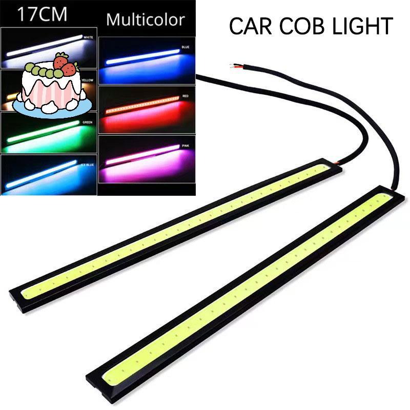 [Sep] แถบไฟวิ่งกลางวันสําหรับรถยนต์แถบไฟตกแต่ง Super Bright 12V ไฟ Led Strip สําหรับรถยนต์ 17 ซม. [C