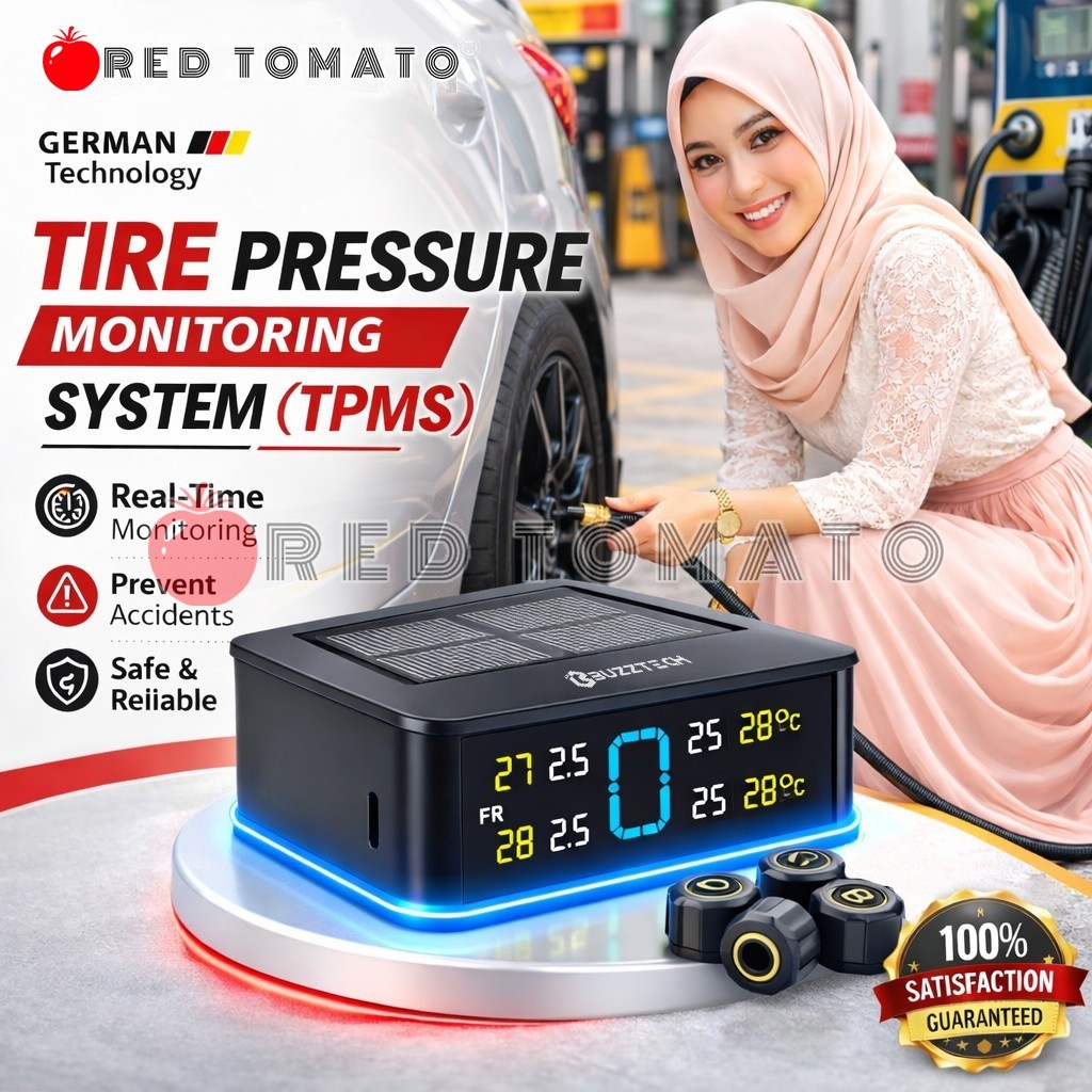 RED TOMATO TPMS Tyre Pressure Monitor Car Wireless Tpms Tyre Pressure Monitoring System ความดันยางรถ