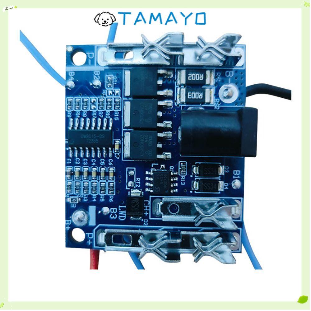 TAMAYO แผ่นป้องกันเครื่องมือไฟฟ้าอุปกรณ์เสริม 18/21V 3MOS บอร์ดแบตเตอรี่