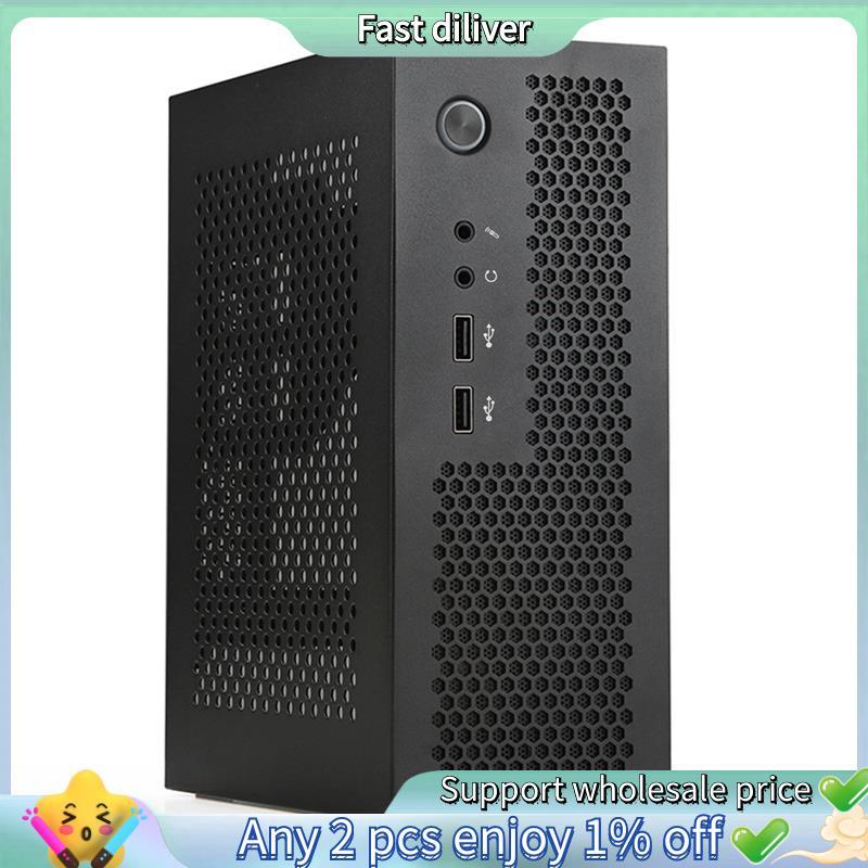 A09 HTPC คอมพิวเตอร์ Mini ITX Gaming PC แชสซีเดสก์ท็อปแชสซี USB2.0 คอมพิวเตอร์กรณีคอมพิวเตอร์บ้านสีด