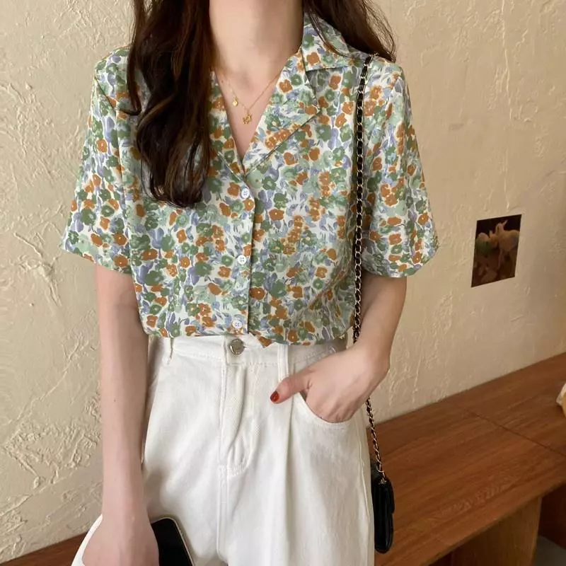 Chili Koko เสื้อเชิ้ตฮาวายลายดอก 99002 thumbnail 7