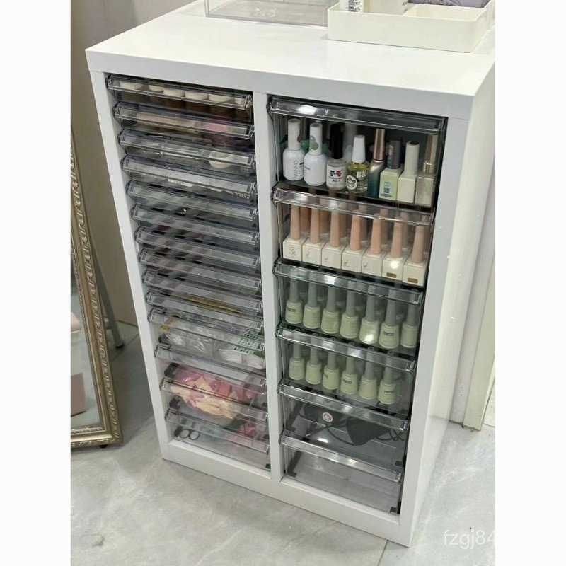 ตู้เครื่องเขียน Multi-Layer Storage Beauty ด้านล่างแบนตู้เก็บเอกสารเล็บตู้ดินสอ a4 ตู้ลิ้นชักประเภทป