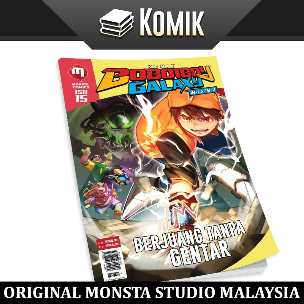 BoBoiBoy Galaxy Comic ซีซั่น 2: ฉบับที่ 15 การต่อสู้ด้วย GOVER! นําเข้าต้นฉบับ malaysia 100% monsta 