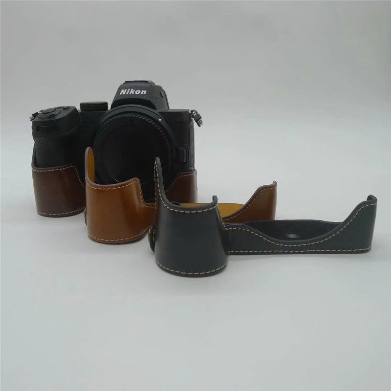 เหมาะสําหรับ Nikon Z6 Z7 D810 เคสหนังฐาน Nikon Z5 Z6II Z7II เคสป้องกันกล้อง