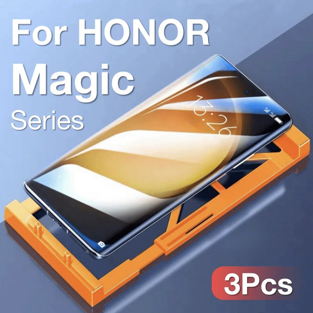 ฟิล์มเซรามิคกันรอยหน้าจอ HONOR Magic 8/7/6/5/4/3 Pro ชุด 3 ชิ้น กันรอยขีดข่วน ไม่ใช่กระจกนิรภัย