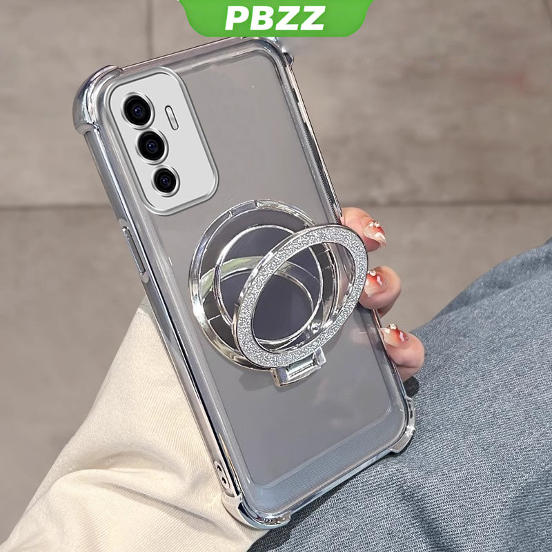 PBZZ FOR เคส เคสสำหรับโทรศัพท์ VIVO v20 pro v21 v23 v23e 5g เคสโทรศัพท์แบบนุ่ม ซิลิโคนกันกระแทก ดีไซน์ใหม่ สวยงาม ใส พร้อมที่วาง SJSFHZJ01