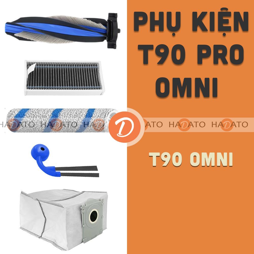 อุปกรณ์เสริมหุ่นยนต์ T90 PRO OMNI T90 OMNI ถังขยะ Hepa Filter แปรงหลักแปรงด้านข้าง [D]