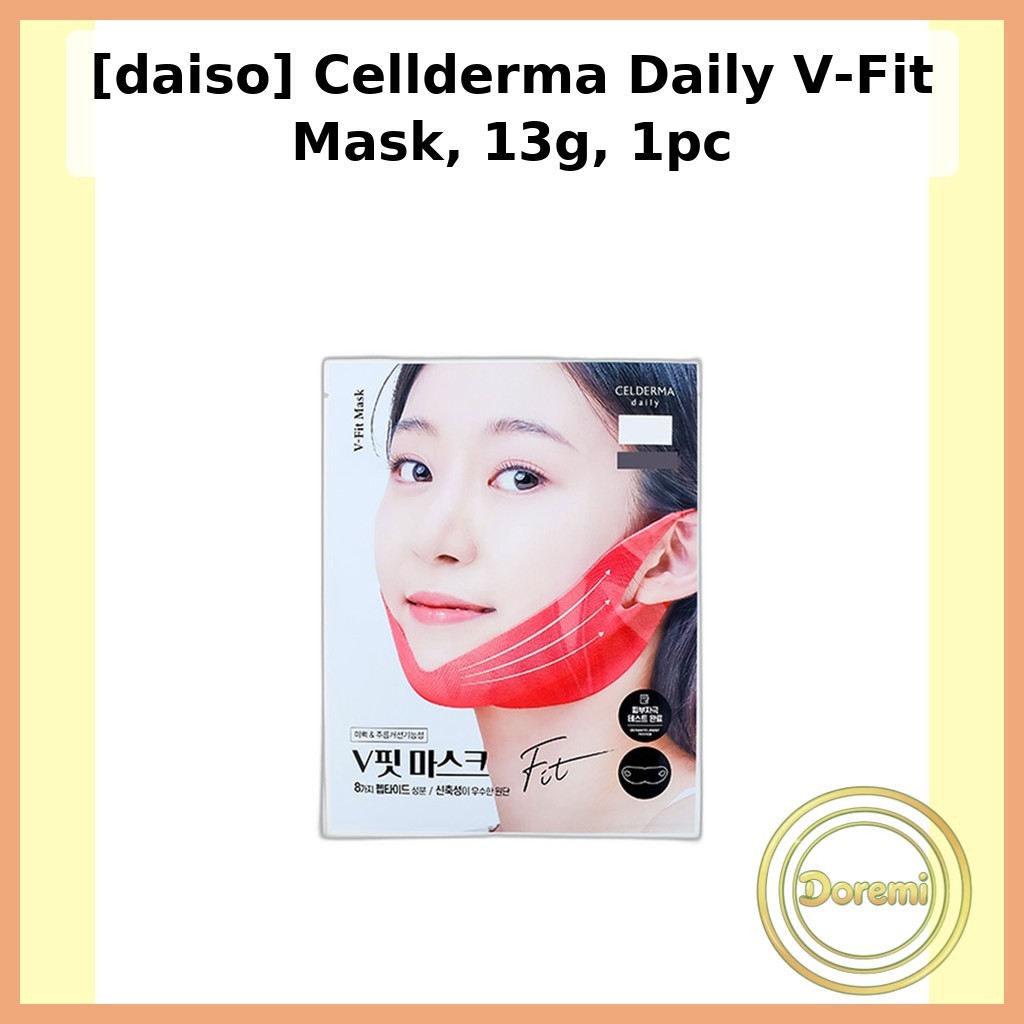 [daiso] Cellderma Daily V-Fit Mask, 13g, 1 ชิ้น / Korean Daily V-Fit Mask / Contouring Essence by do