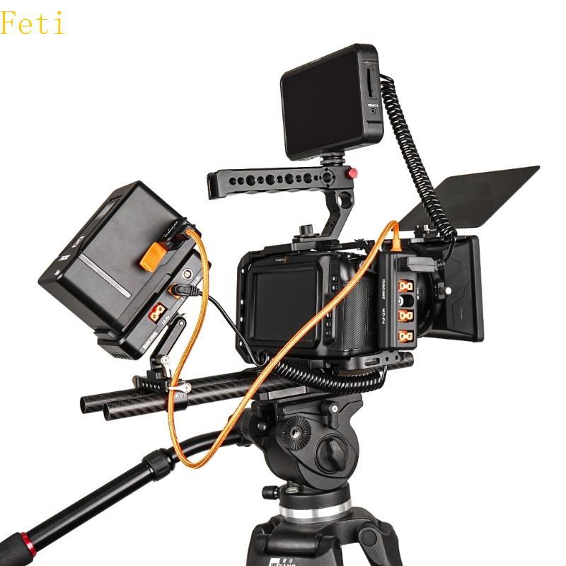 Feti Professional D Tap สายไฟ 1 ชาย 4 หญิง Splitter 14 8V สําหรับกล้อง