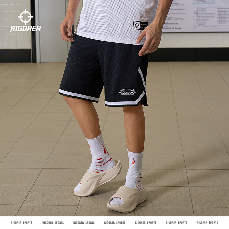 ริกเกอร์ กางเกงขาสั้นผู้ชาย ทนทาน ระบายอากาศได้ดี สำหรับบาสเกตบอลและวิ่ง สบายในการสวมใส่