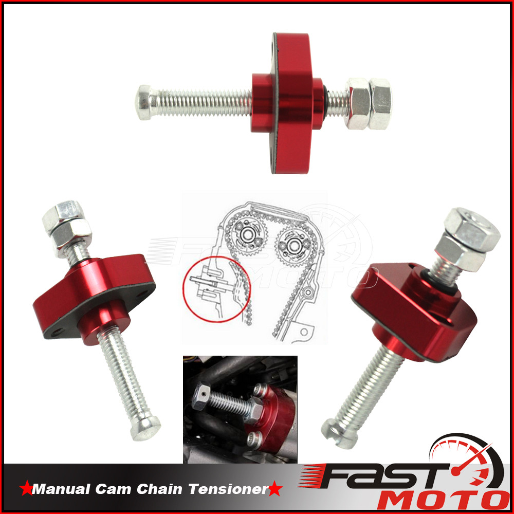 TC Red Motorcycle Manual Cam Chain Tensioner CNC Aluminum for Honda CBR600F CBR600F2 CBR 600 F1 F2 H