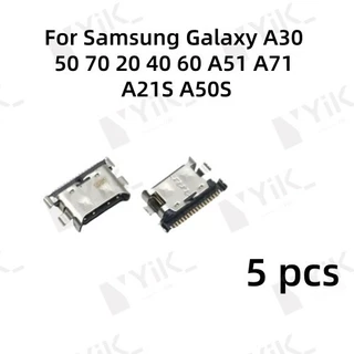 ตัวเชื่อมต่อพอร์ตชาร์จ Micro USB สําหรับ Samsung Galaxy A30 A50 A70 A20 A40 A60 A51 A71 A21S A50S 5-50 ชิ้น