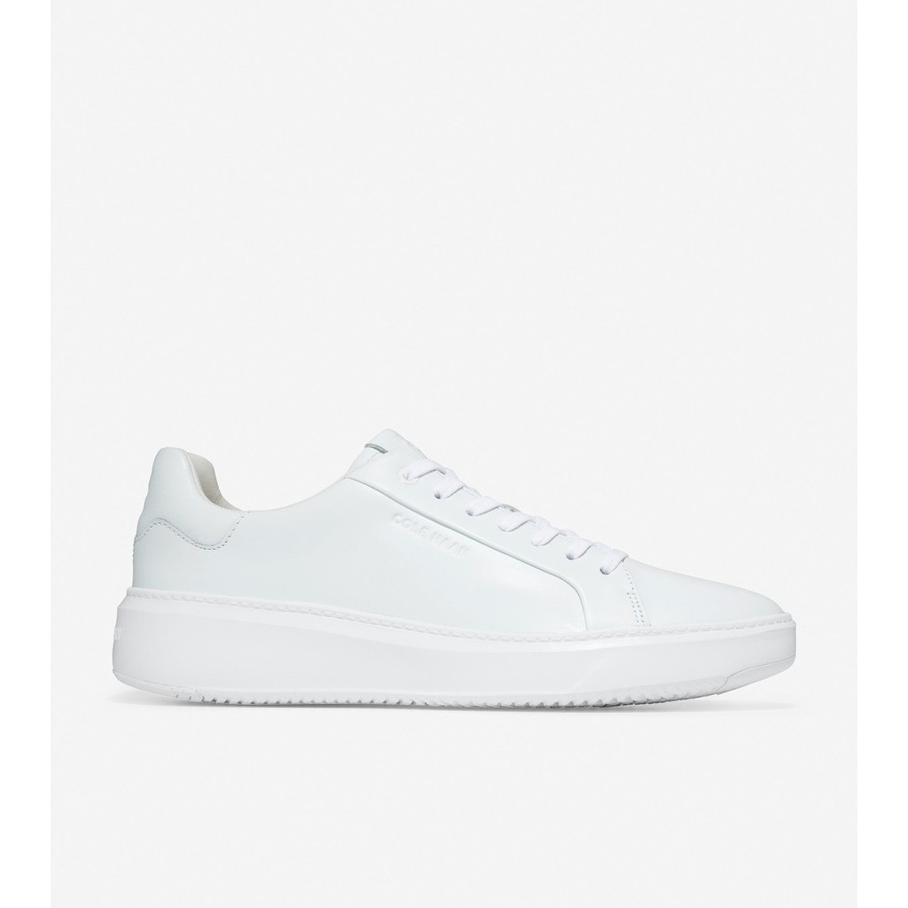 รองเท้าผ้าใบ Cole Haan GrandPro Topspin ของแท้ สีขาวล้วน - สีขาว
