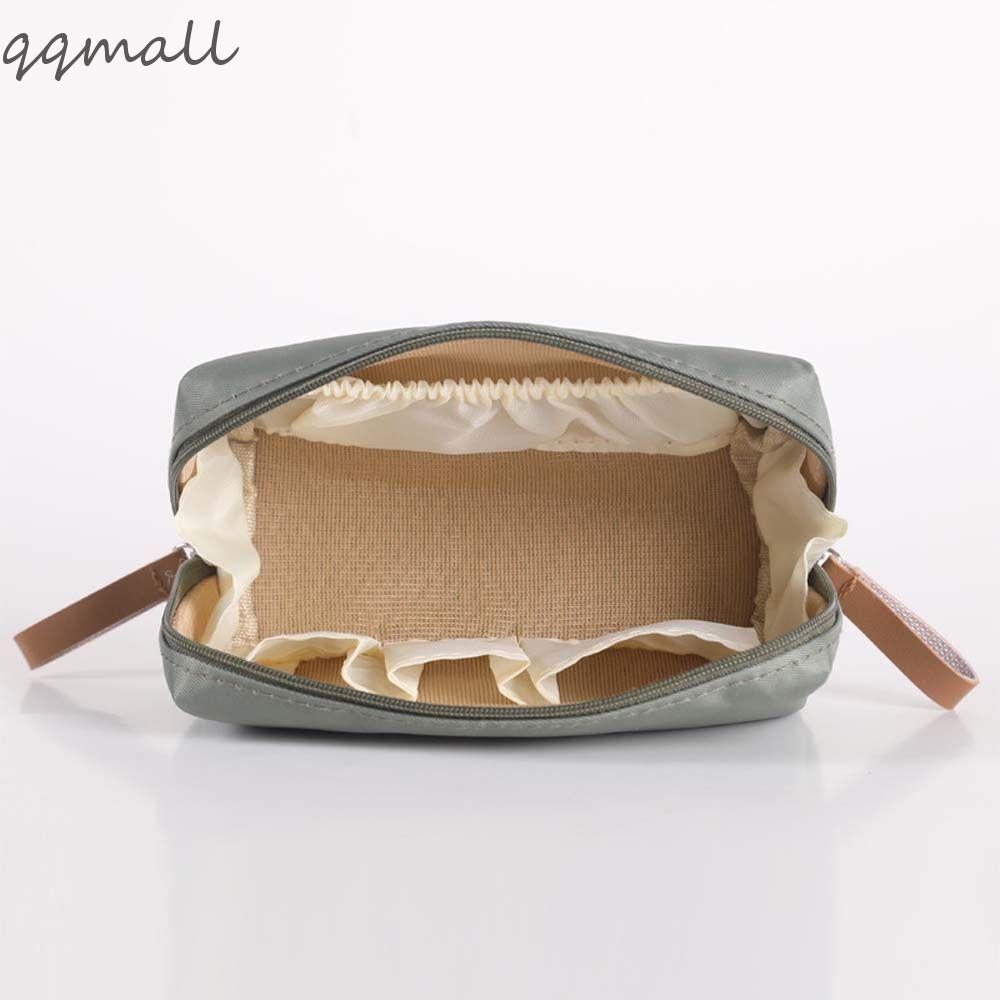 Qqmall กระเป๋าเครื่องสําอาง กระเป๋าออแกไนเซอร์ ทรงสี่เหลี่ยม ความจุขนาดใหญ่