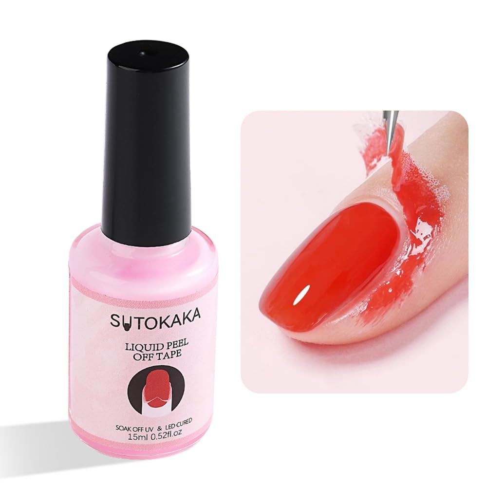 15ml Liquid Latex เทป Peel Off, เล็บ Cuticle Guard Skin Barrier Protector สําหรับ Home DIY เล็บ Salo