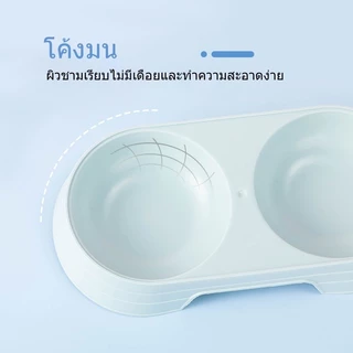 Mango ที่ใส่อาหารแมว ชามกันมด ถ้วยอาหารแมว รหมา 2 หลุม ให้อาหารสุนัข สัตว์เลี้ยง ชามอาหารหมา ชามอาหารแมว
