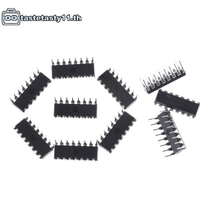 TA 10PCS CD4017BE 4017 CD4017 Decade Counter Divider IC TH