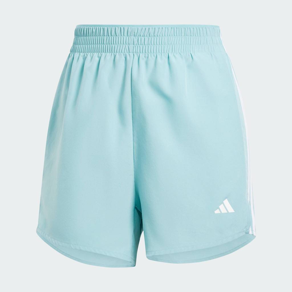 adidas Yoga กางเกงขาสั้นเอวสูง 3-Stripes ผู้หญิง สีเทอร์คอยส์ JF4365