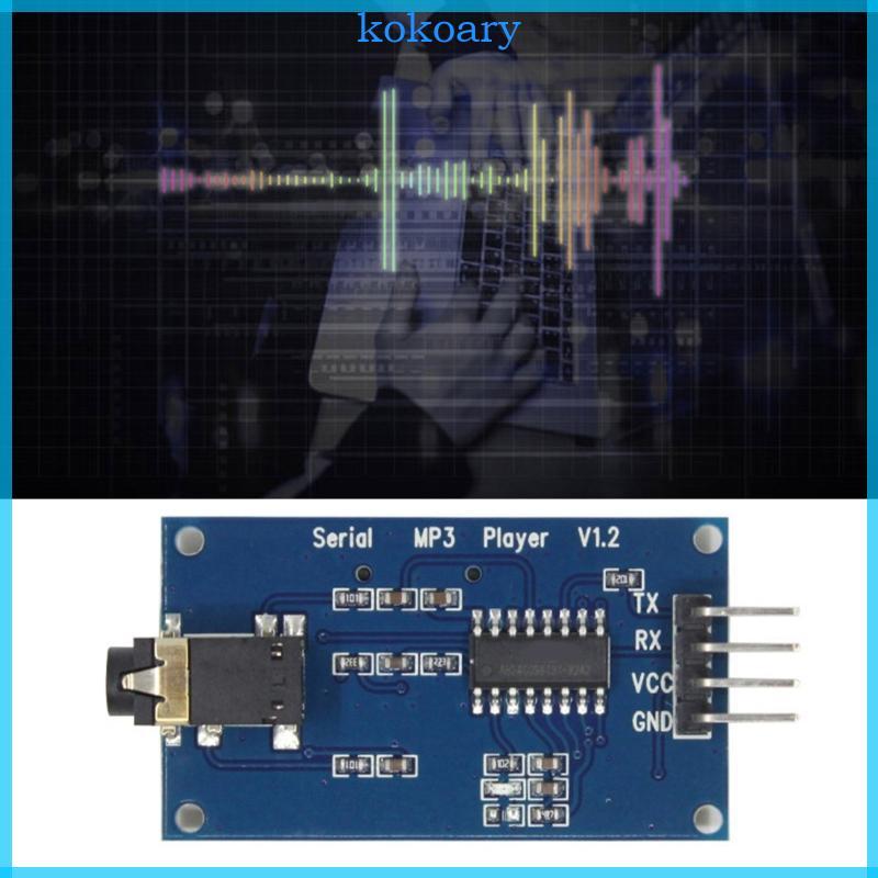 KOK YX5300 UART โมดูลควบคุม MP3 เครื่องเล่นเพลงโมดูลการสื่อสาร