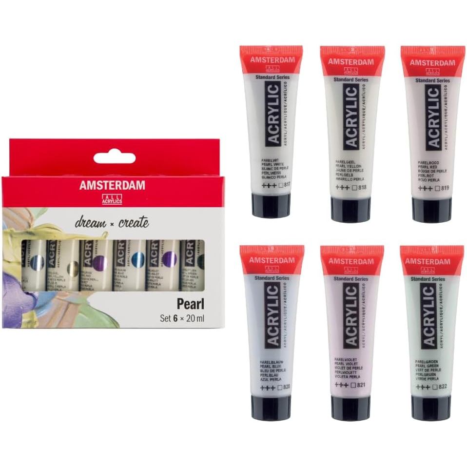 ชุดสี Amsterdam Acrylic Standard Series 6x20ml, Pearl