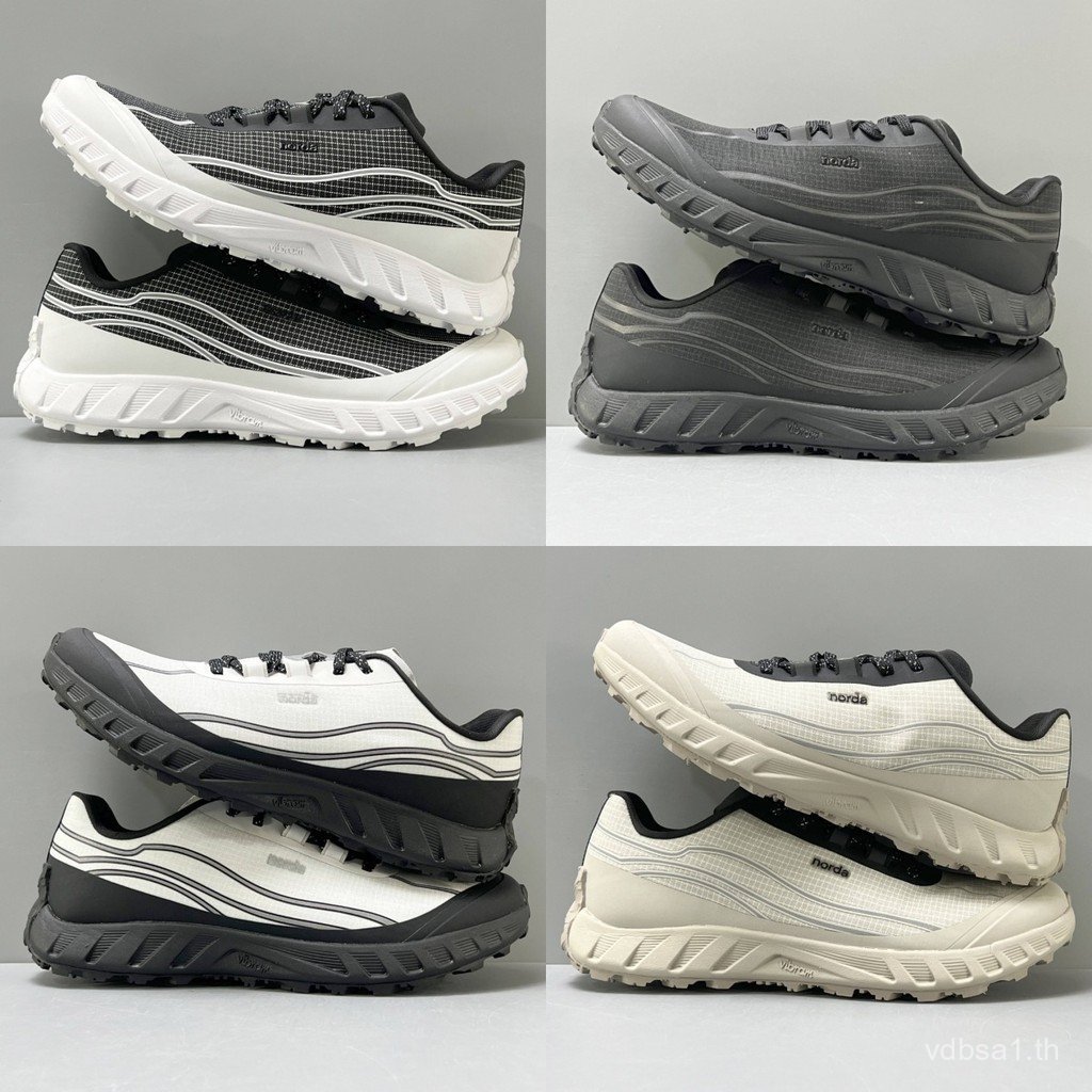 NORDA 002 Trail Running Shoes น้ำหนักเบากันลื่น ทนทานและกันน้ำ เหมาะสำหรับการเดินป่า