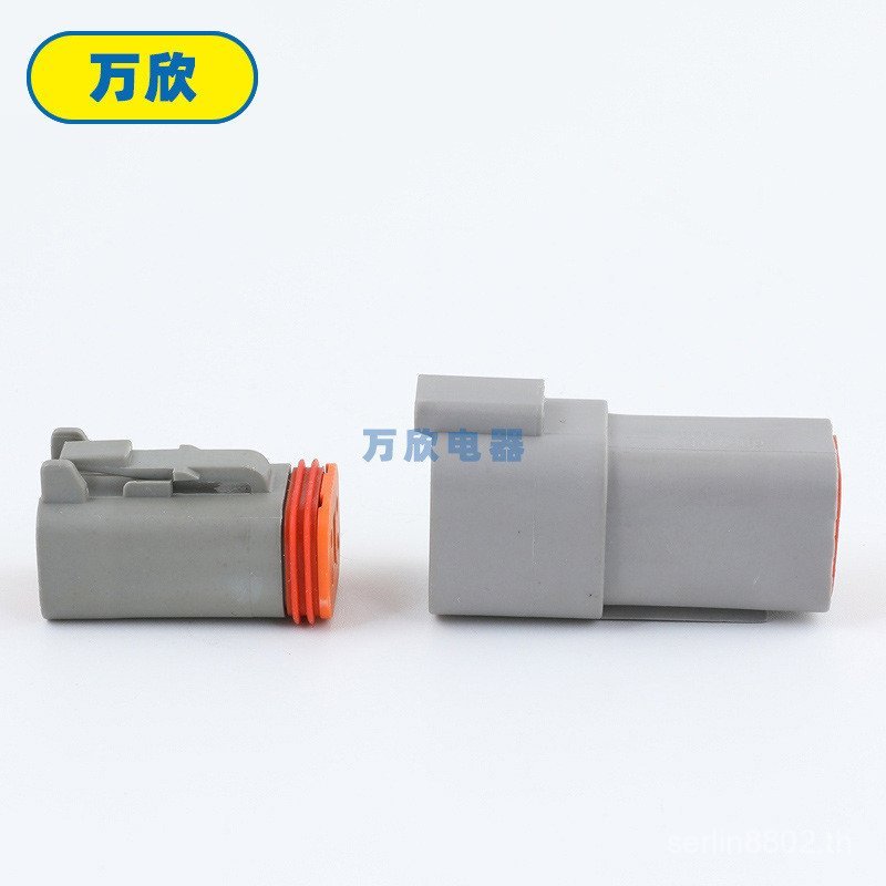 DT04-2P2S รถกันน้ํา Connector ซ็อกเก็ตชายหญิง Terminal สายรัดสายไฟคู่ปลั๊กรถเปลือกพลาสติก OO1K
