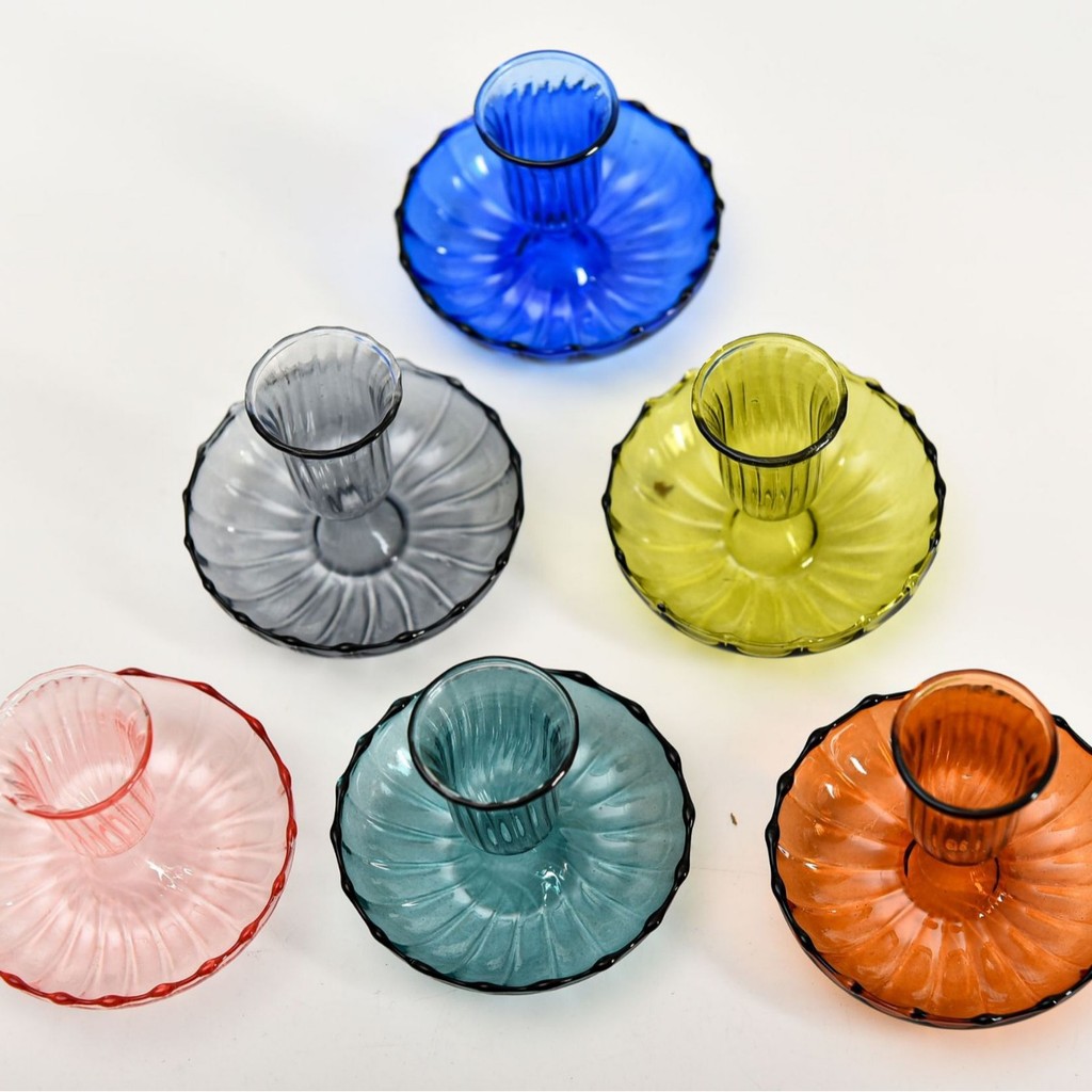 Creative Colorful Glass Candle Holder, Floating Candle Holder, Anniversary Home Living Room Tabletop