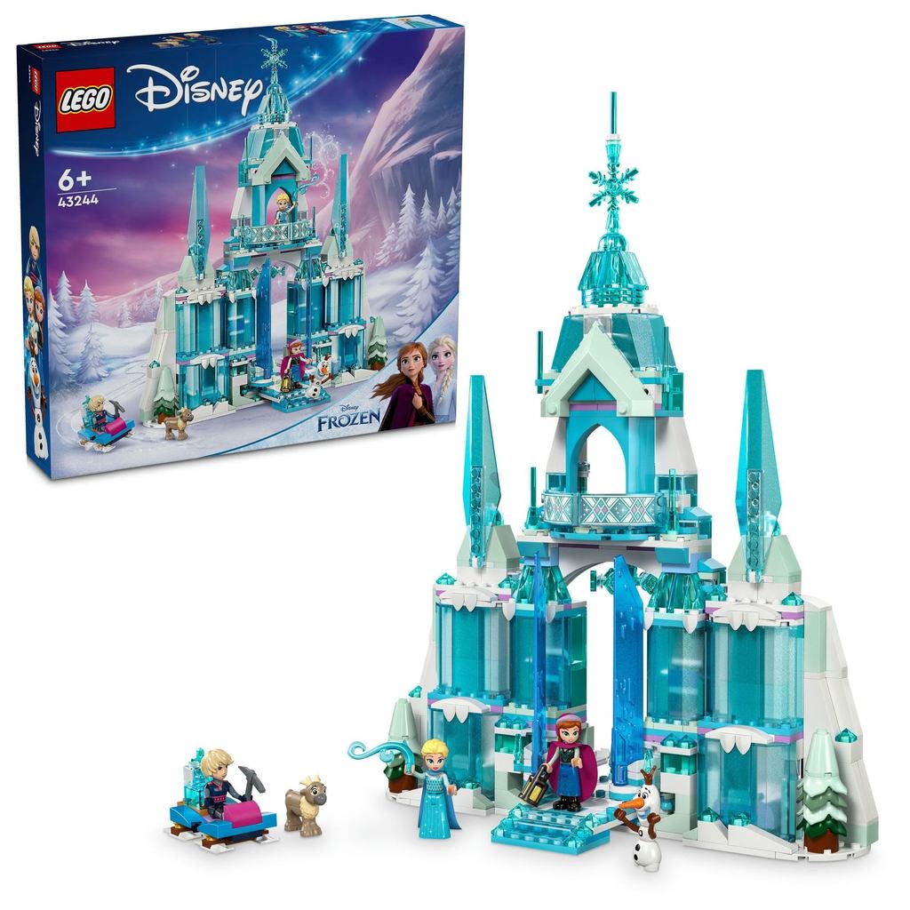 LEGO Disney Princess Elsa Ice Palace Set 43244 Building Toy for Kids Age 6+ Frozen Gift
