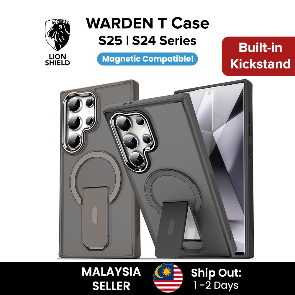 เคส LionShield Samsung Magnetic Warden T เข้ากันได้กับ Galaxy S25 Ultra / S25 Plus / S25/S24 Ultra/S