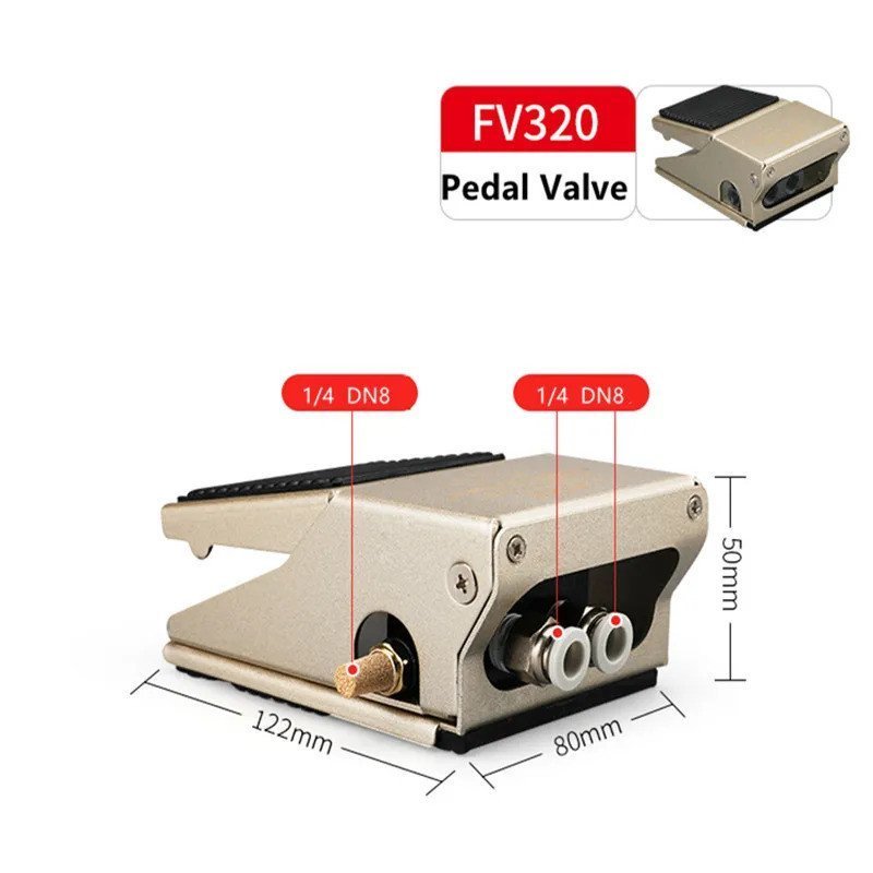 นิวเมติกวาล์วเท้า 4F210-08L/4F210-08G เหยียบสวิทช์เท้าวาล์ว FV320 กระบอกควบคุมวาล์วย้อนกลับ TXWF