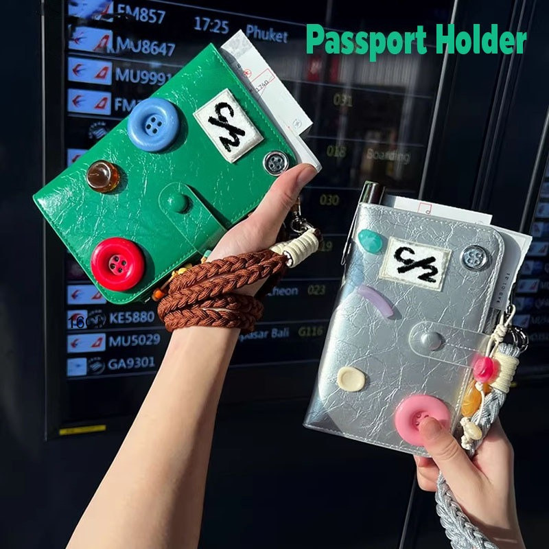ที่ใส่หนังสือเดินทางหนัง Passport Holder มีช่องใส่บัตรเครดิต มีสายคล้อง ผู้จัดตั๋วเงินสด