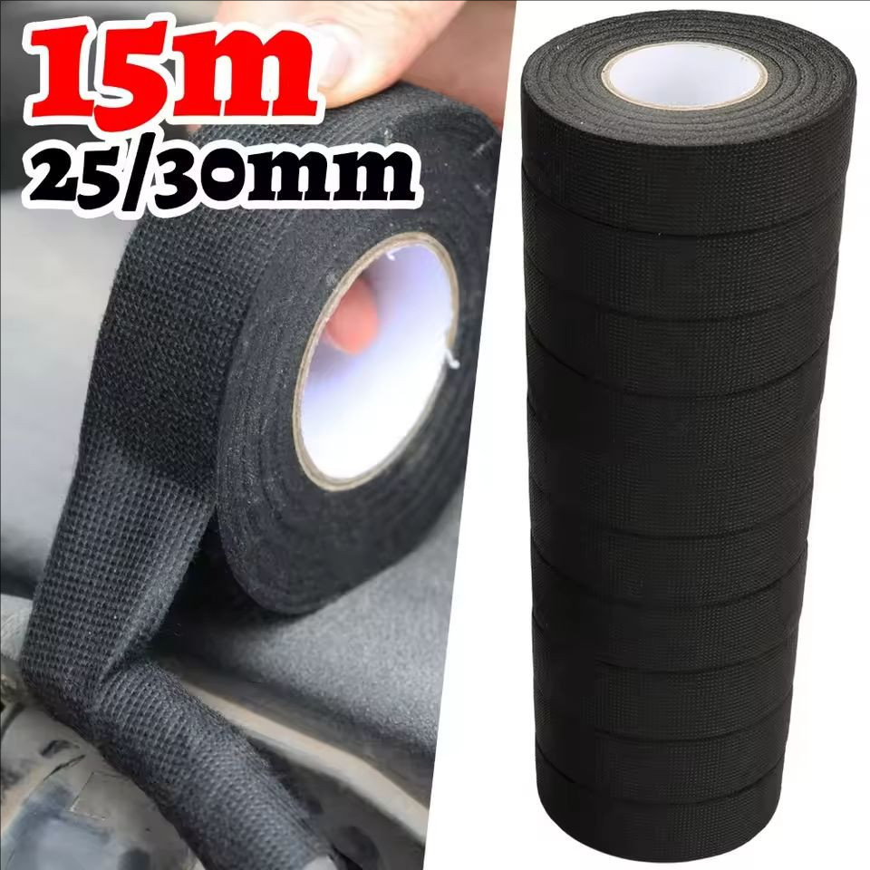 [อัตโนมัติ&3ค]1/2/3 ม้วน - เทปกํามะหยี่สารหน่วงไฟพร้อมป้องกันความชื้น, กาวในตัวสําหรับกันเสียงรถยนต์, ฉนวนกันความร้อน, ทนต่อการสึกหรอ