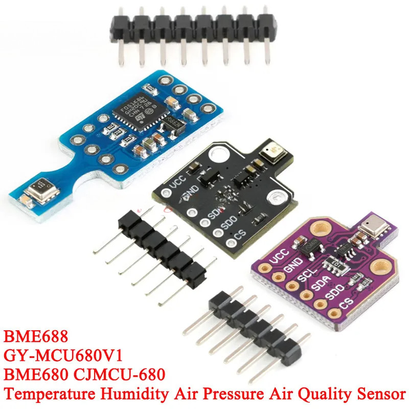 2 ชิ้น/1 ชิ้น BME680 GY-MCU680V1 BME688 อุณหภูมิและความชื้นความดันสูงความแม่นยําเซ็นเซอร์แก๊สโมดูล I