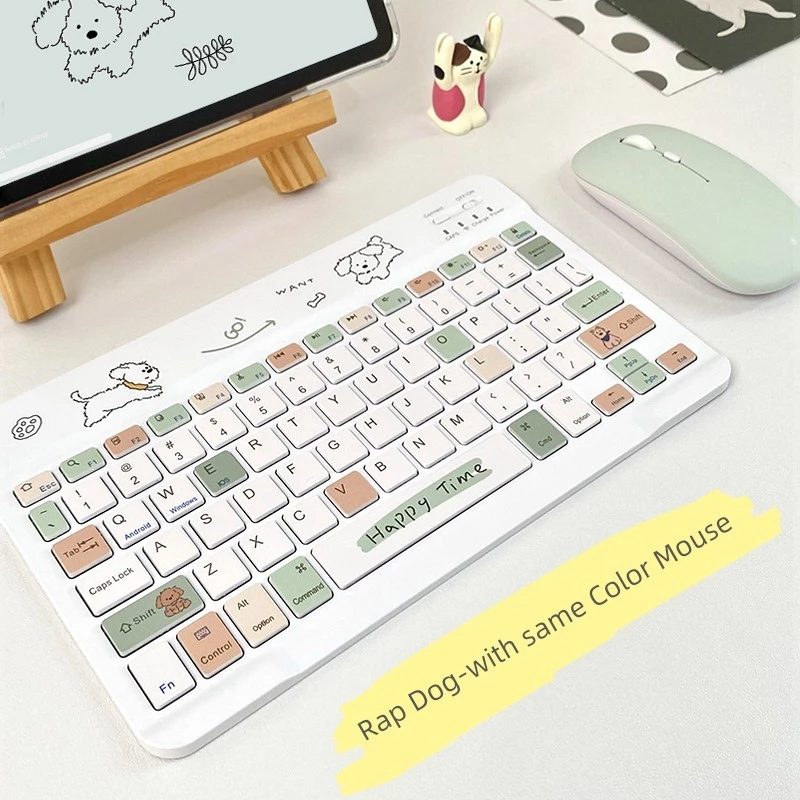 คีย์บอร์ดบลูทูธไร้สาย พร้อมเมาส์ สำหรับ Apple Huawei Honor Xiaomi Redmi Lenovo Oppo iPad11 Kpad8/9 Matepadair12 Pad6/7s thumbnail 10