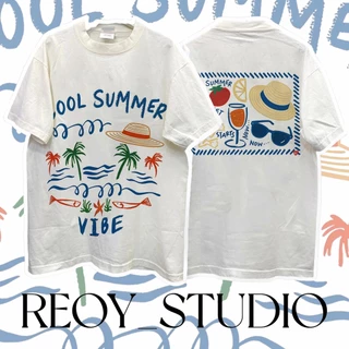 เสื้อยืด oversize เกาหลี สงกรานต์ ผ้าเทคโนโลยี จากอเมริกา ผลิตโดยร้าน งานใหม่เป็นงานมือ unisex ใส่ได้ทั้ง ชายหญิง #001