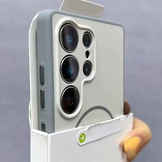 Simple Matte Hard PC เคสแม่เหล็กสําหรับ Samsung Galaxy S26 S25 S24 S23 Ultra S26 + Plus สําหรับชาร์จไร้สายเกราะ