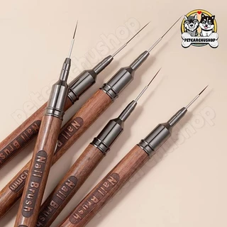 แปรงปากกาวาดเส้นเล็บ ลายดอกไม้ สําหรับตกแต่งเล็บ