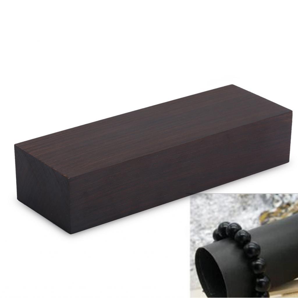 Pipiph 4 ชิ้น Ebony Lumber Block ไม้ Timber Handle Plate สําหรับเครื่องมือ DIY 12x4x2.5 ซม.