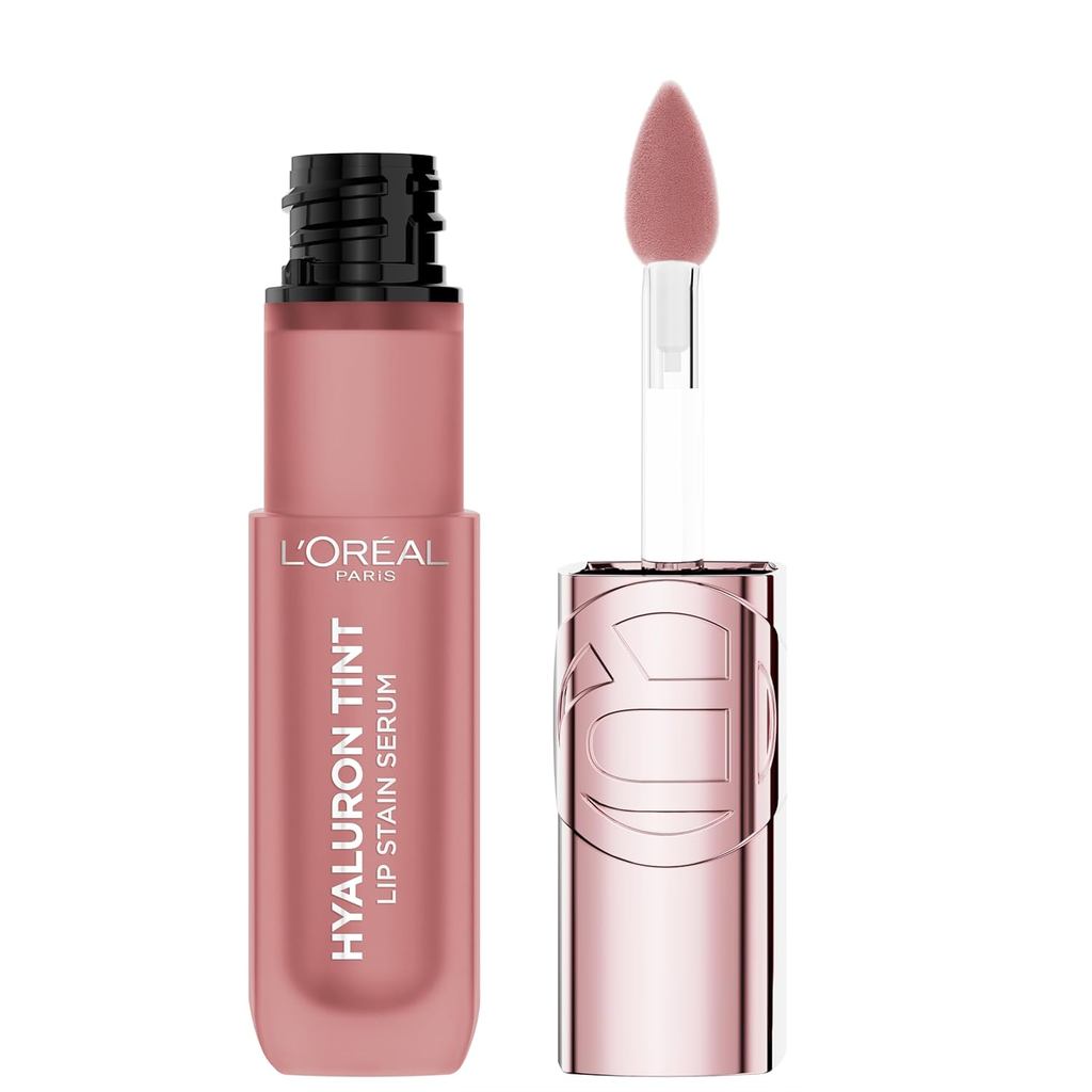 LOreal Paris Hyaluron Tint Lip Stain Serum ติดทนนาน Hydrating Lip Makeup Infused with Hyaluronic Aci