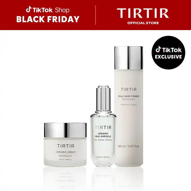 [TIRTIR Official Store] Ultimate Glow Skin Set Hydrate Moisture Daily Skincare Moisturizing Toner Am