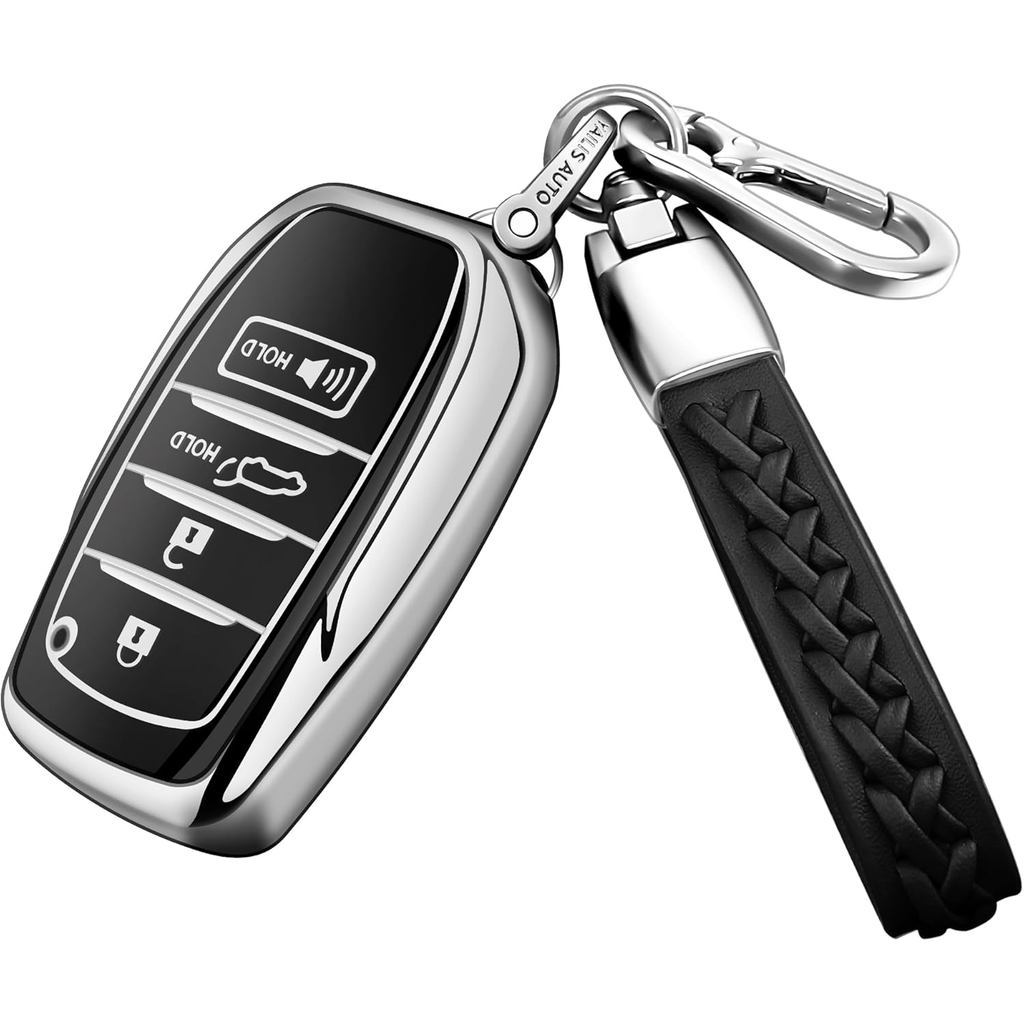 Autophone สําหรับ Toyota Key Fob พร้อมพวงกุญแจ Soft Case สําหรับ 2025 Camry,4Runner 2021-2025 Venza,