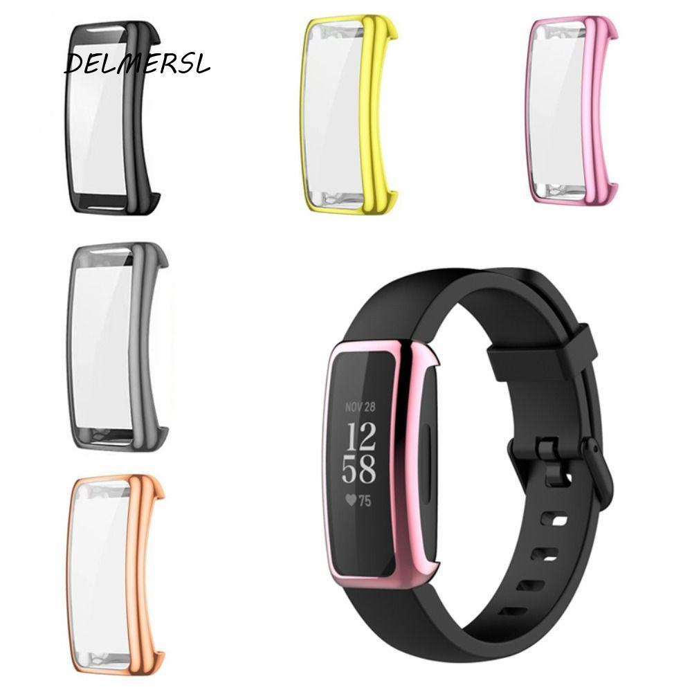 DELMERSL Fitbit Inspire 3 ตัวป้องกันหน้าจอ, เคสฝาครอบนาฬิกา TPU Inspire 3 ฝาครอบนาฬิกา, เคส Fitbit I