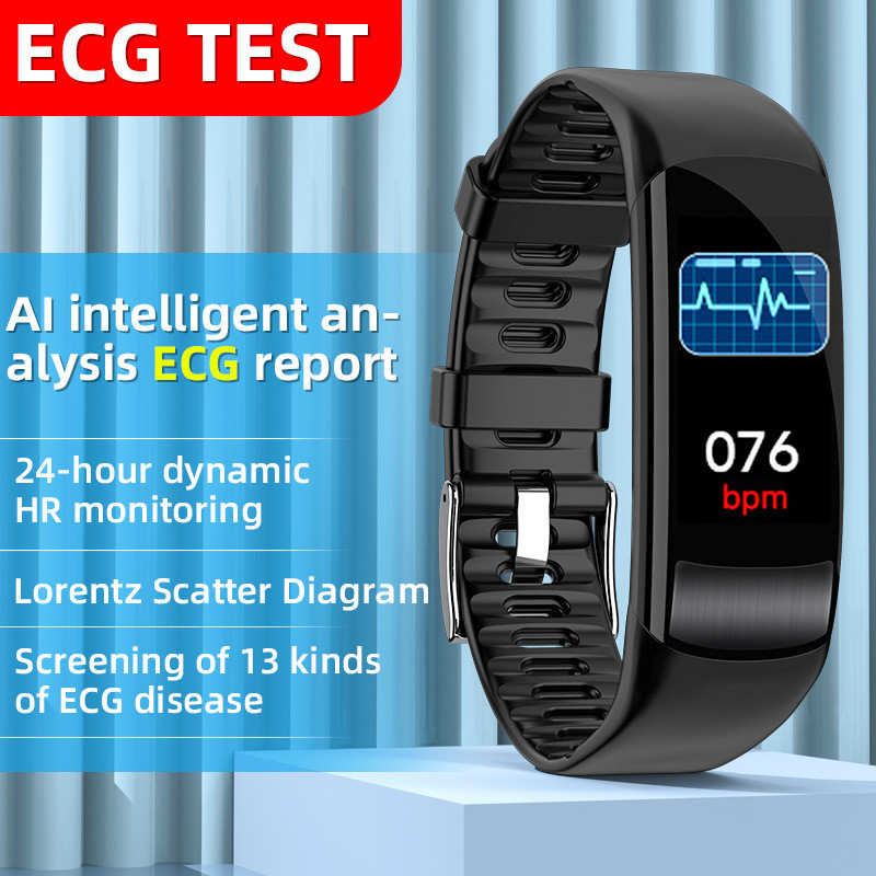 Q3Smart Bracelet ECG EKG Health Monitoring Blood Pressure Heart Rate Sports Watch Bluetooth Waterpro