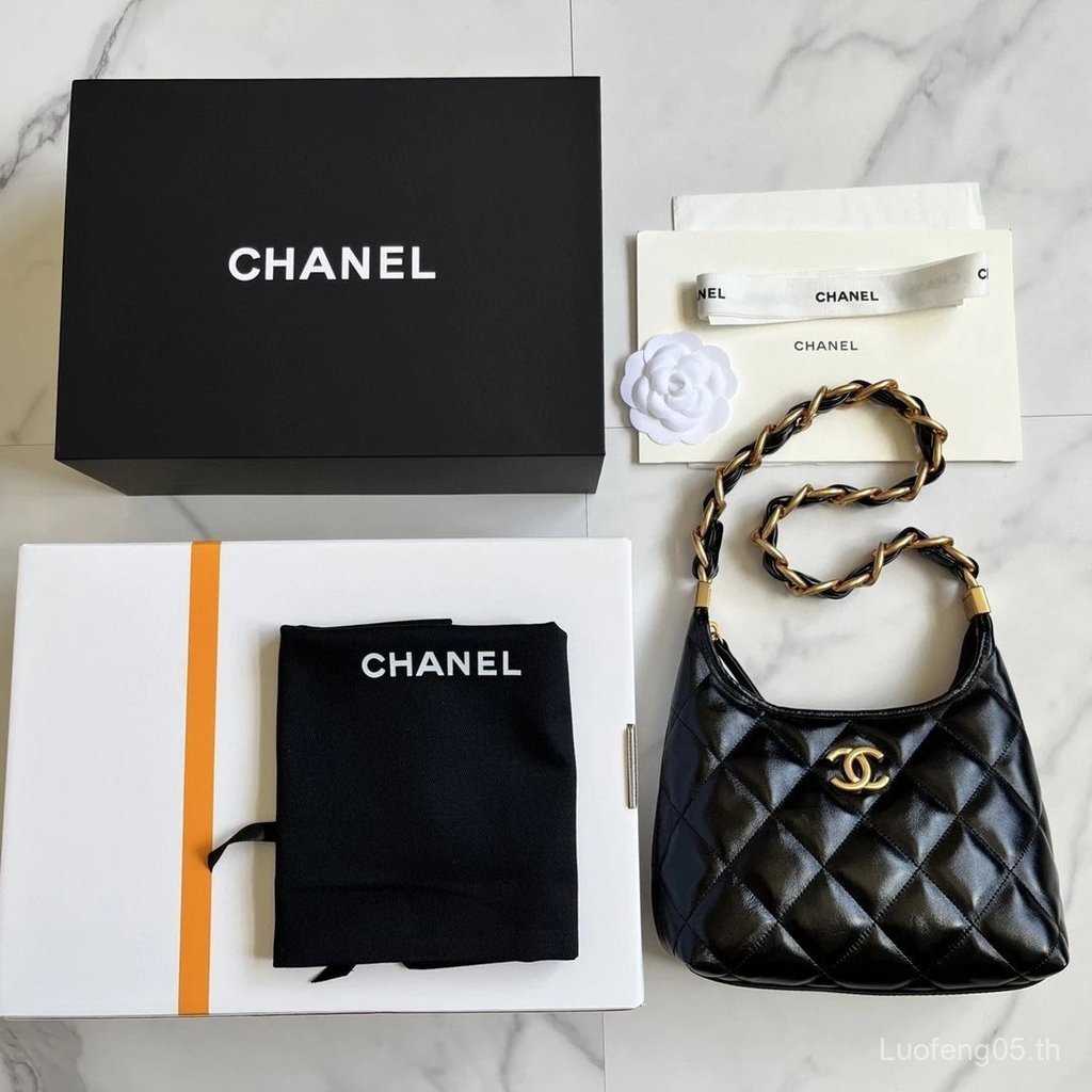 CHANEL CHANEL รูปแบบใหม่ Chanel a hobo Oil Wax Cowhide กระเป๋าใต้วงแขนไหล่เดียว