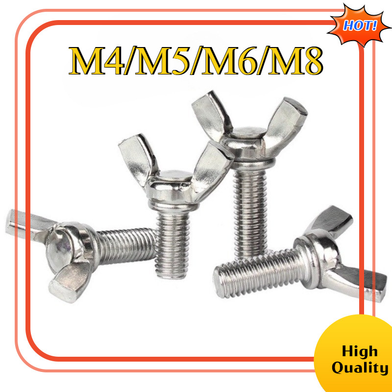 316 สกรูผีเสื้อสแตนเลส DIN316 airfoil bolt, สกรูมือผีเสื้อ M4/M5/M6/M8SZLJ