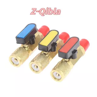 [Z-Qibla-t] 1/4" ชายถึง 1/4" หญิงบอลวาล์วตรงท่อชาร์จ Manifold อุปกรณ์เสริม